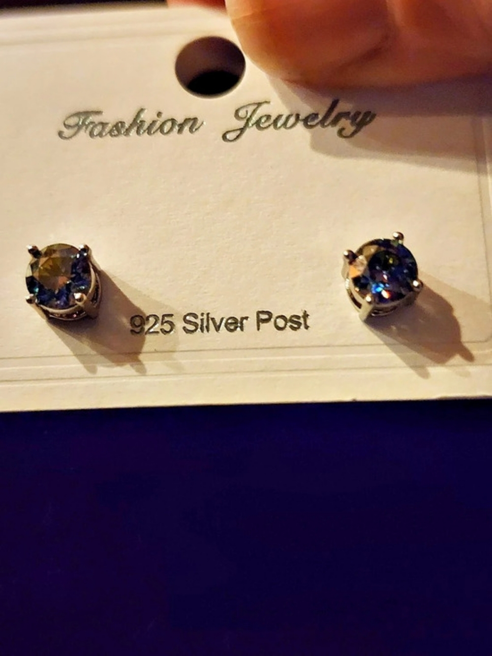Purple Stud Earrings NWT